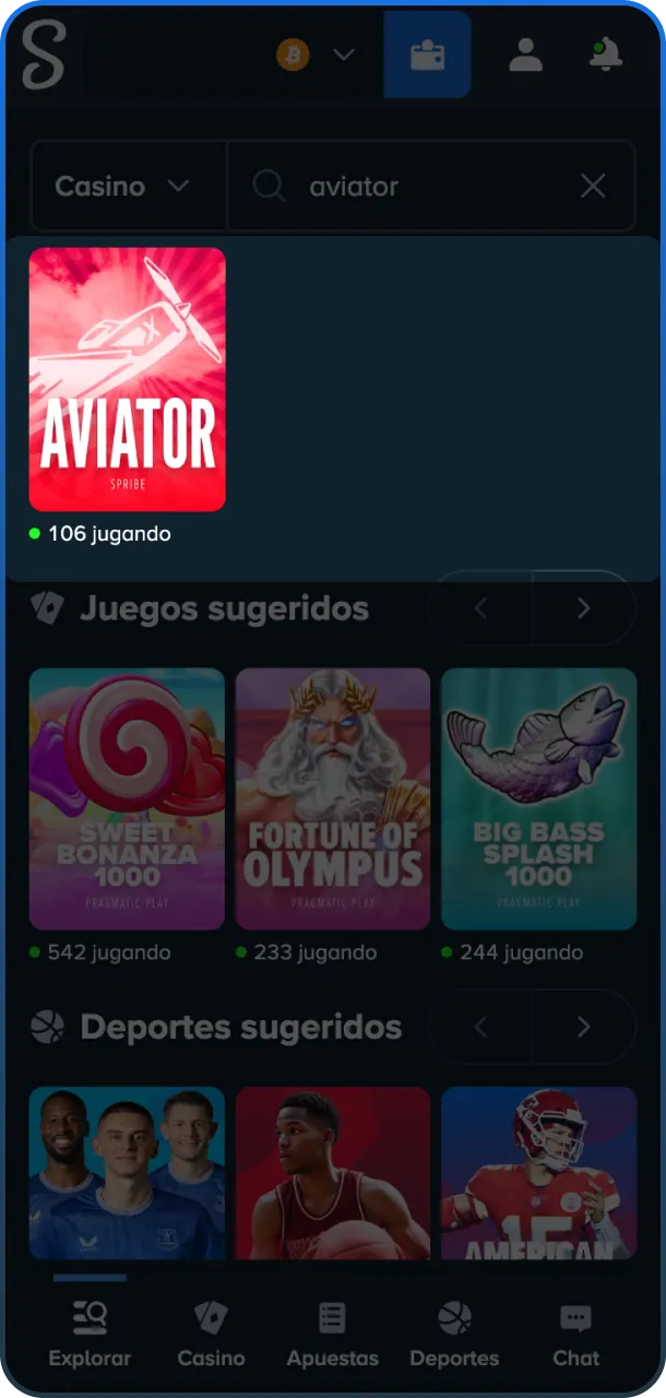 Juega la versión móvil de Stake Aviator desde cualquier lugar de Perú.