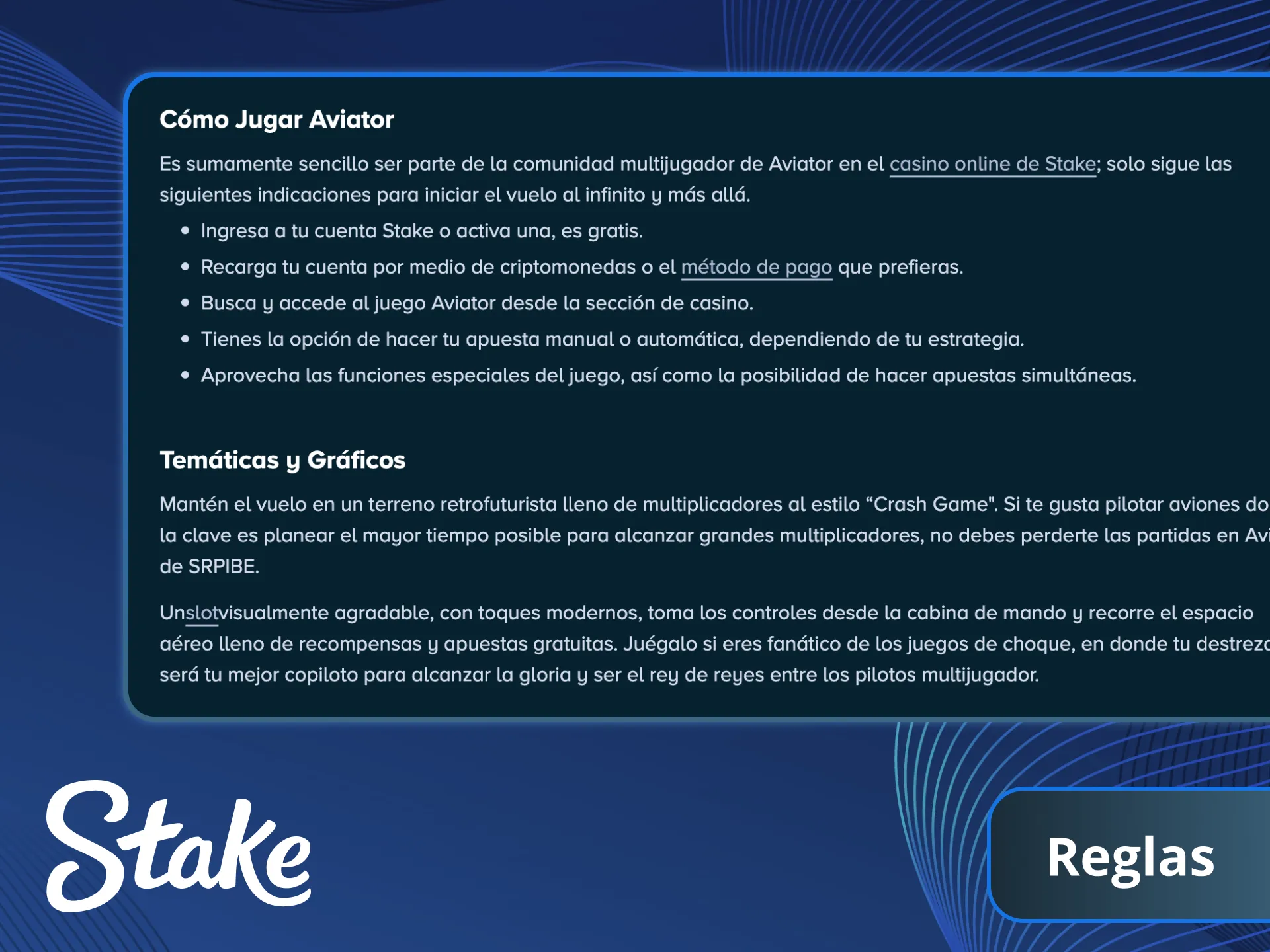 Juega inteligentemente para obtener las mejores ganancias de Aviator en Stake.