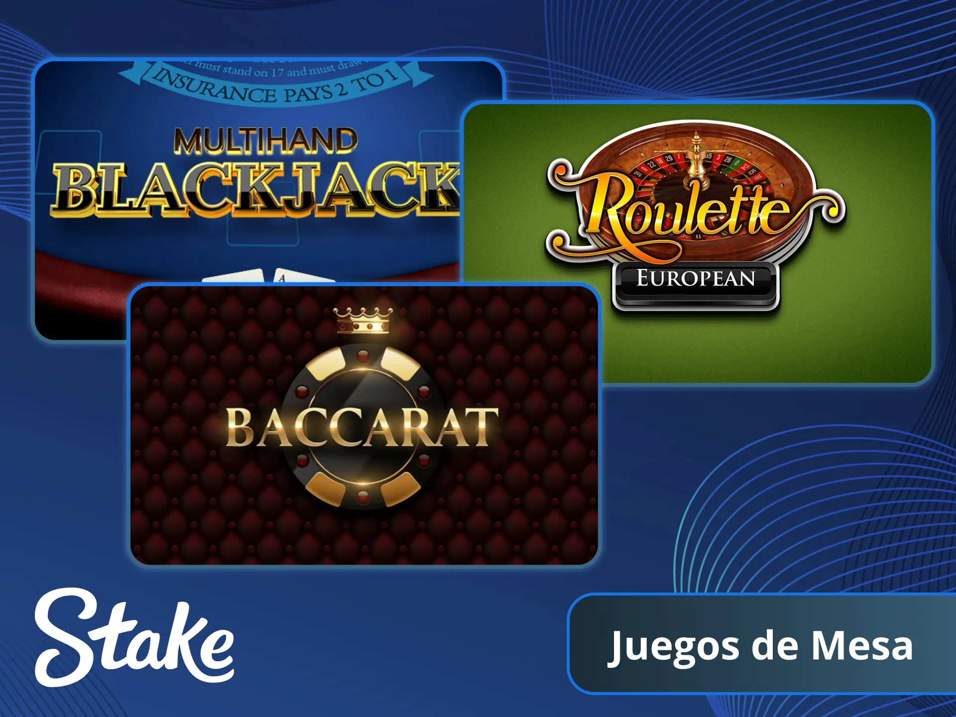 Disfruta de Juegos de Mesa clásicos usando el Bono de Stake casino.