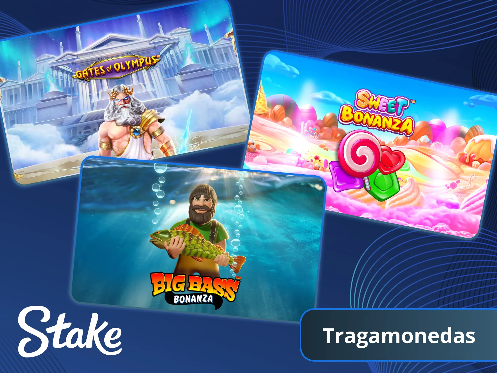 Utiliza tu Bono para jugar Tragamonedas (Slots) y ganar en Stake casino.