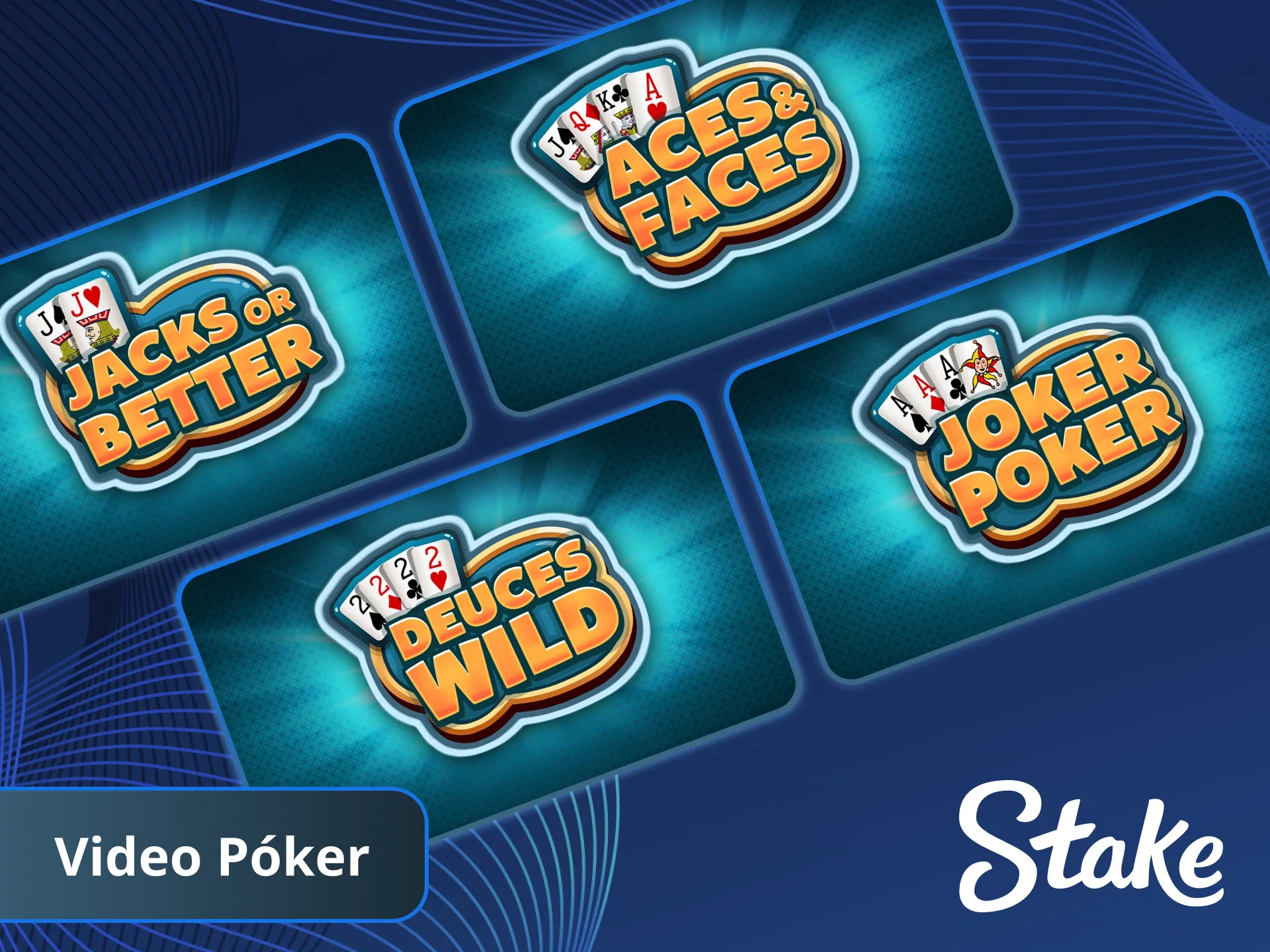 Juega al Video Póker y multiplica tu Bono en Stake casino Peru.