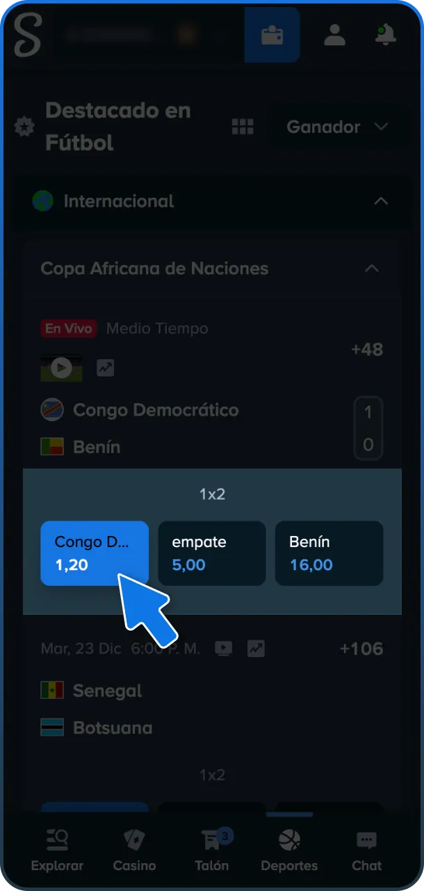 Tu apuesta de fútbol ganadora te espera en Stake.