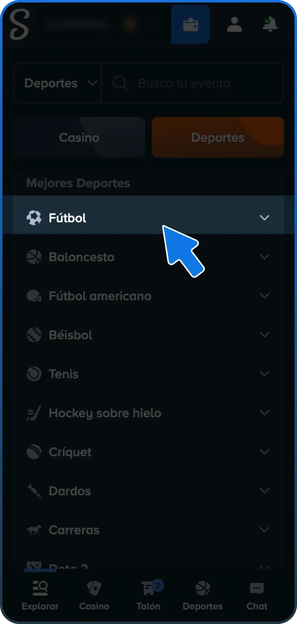 Elige tu apuesta deportiva ganadora Stake ahora.