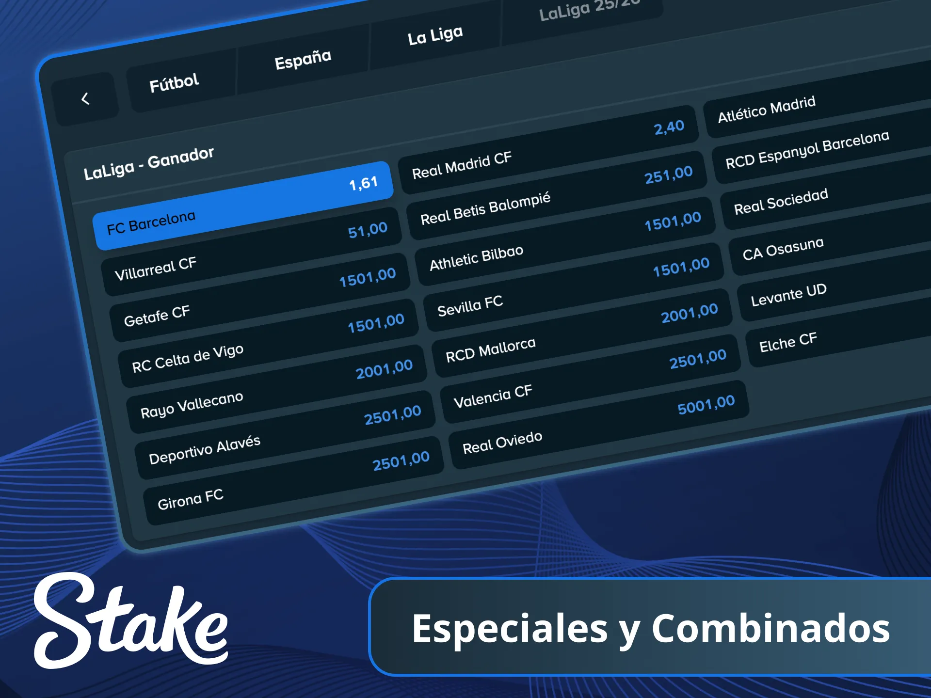 Tus ganancias ya te esperan en una apuesta de fútbol en Stake.