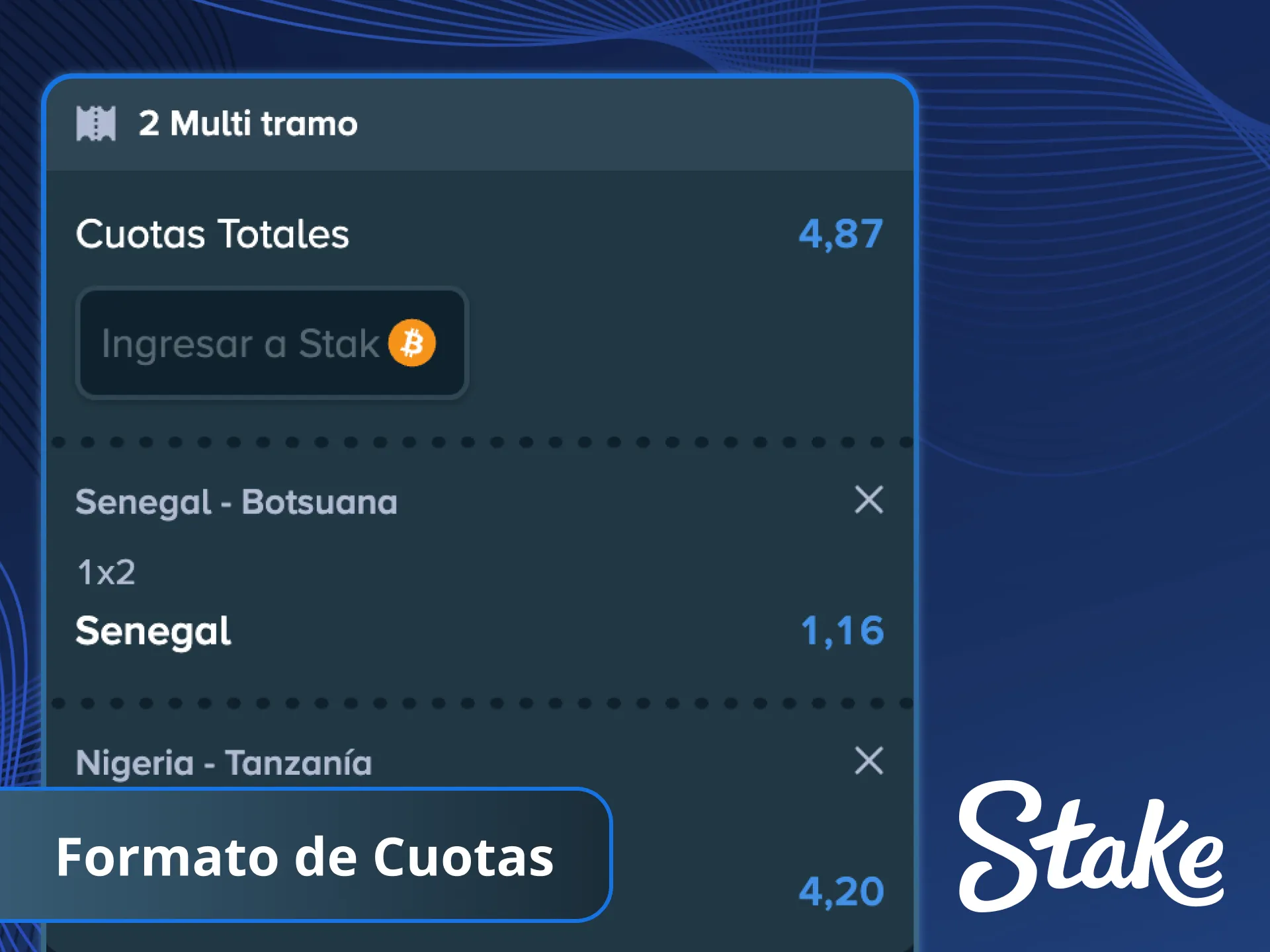 Date prisa en hacer tu primera apuesta de fútbol en Stake.