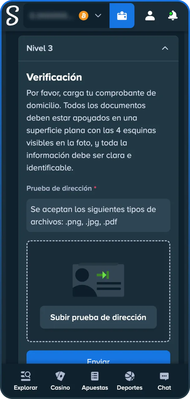 Verifícate y realiza tu primera apuesta ganadora en Stake.
