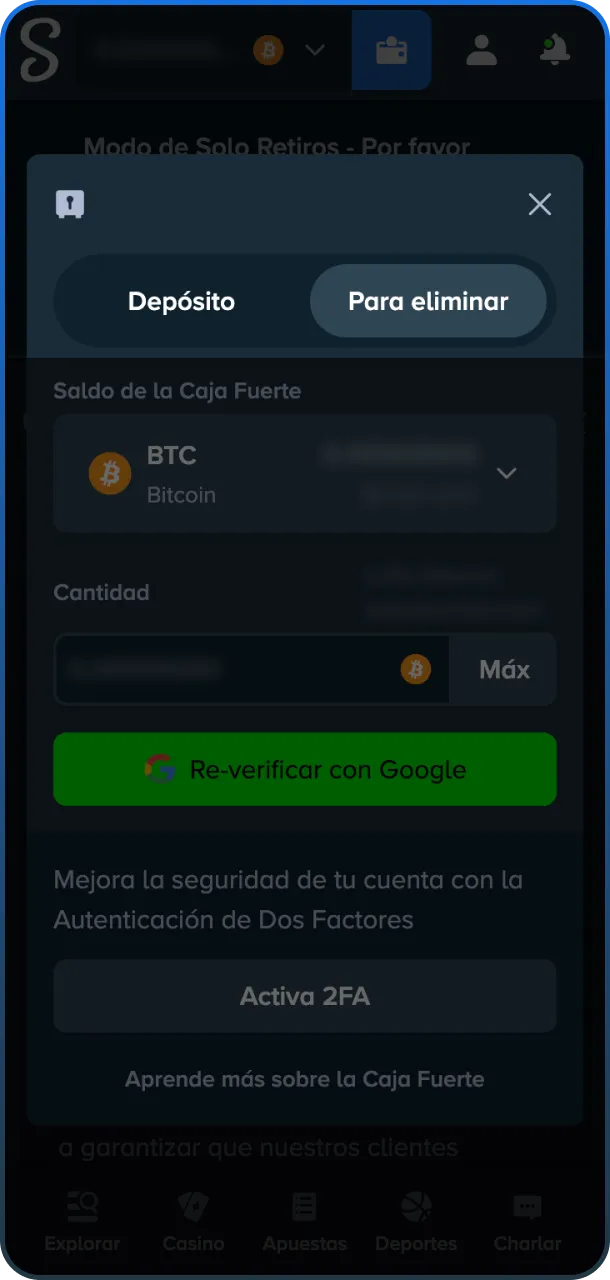 Gana y recoge tus ganancias en Stake.