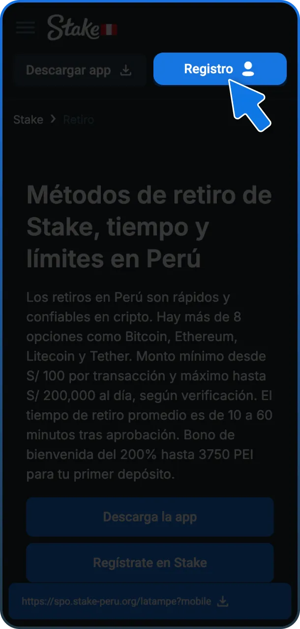 Regístrate y cobra tus primeras ganancias en Stake.