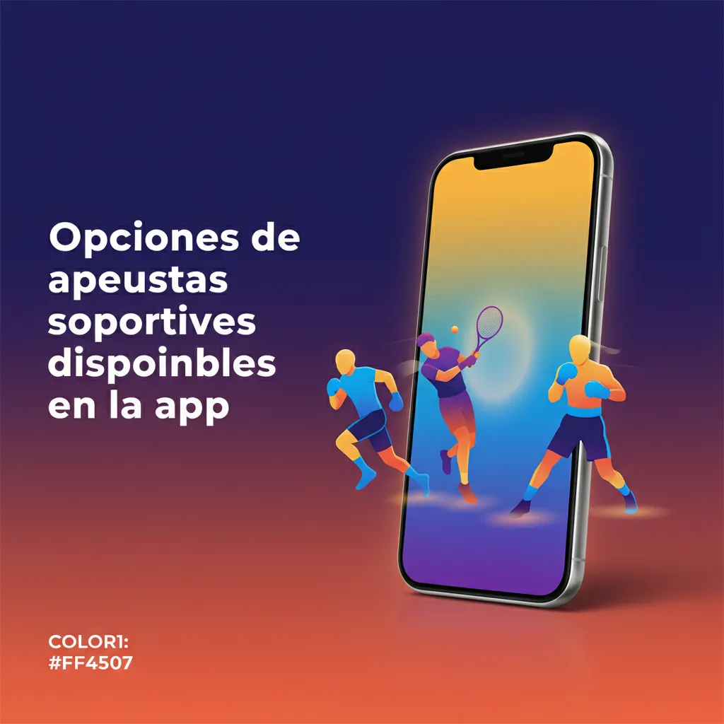 Pantalla de la app con opciones de apuestas deportivas: fútbol, tenis, básquet, eSports; apuestas en vivo y prepartido.