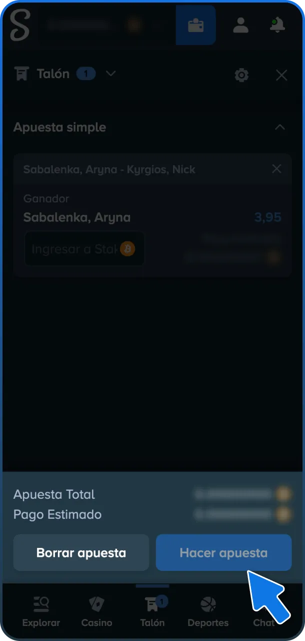 Las mejores ganancias de apuestas ya están hoy en Stake.