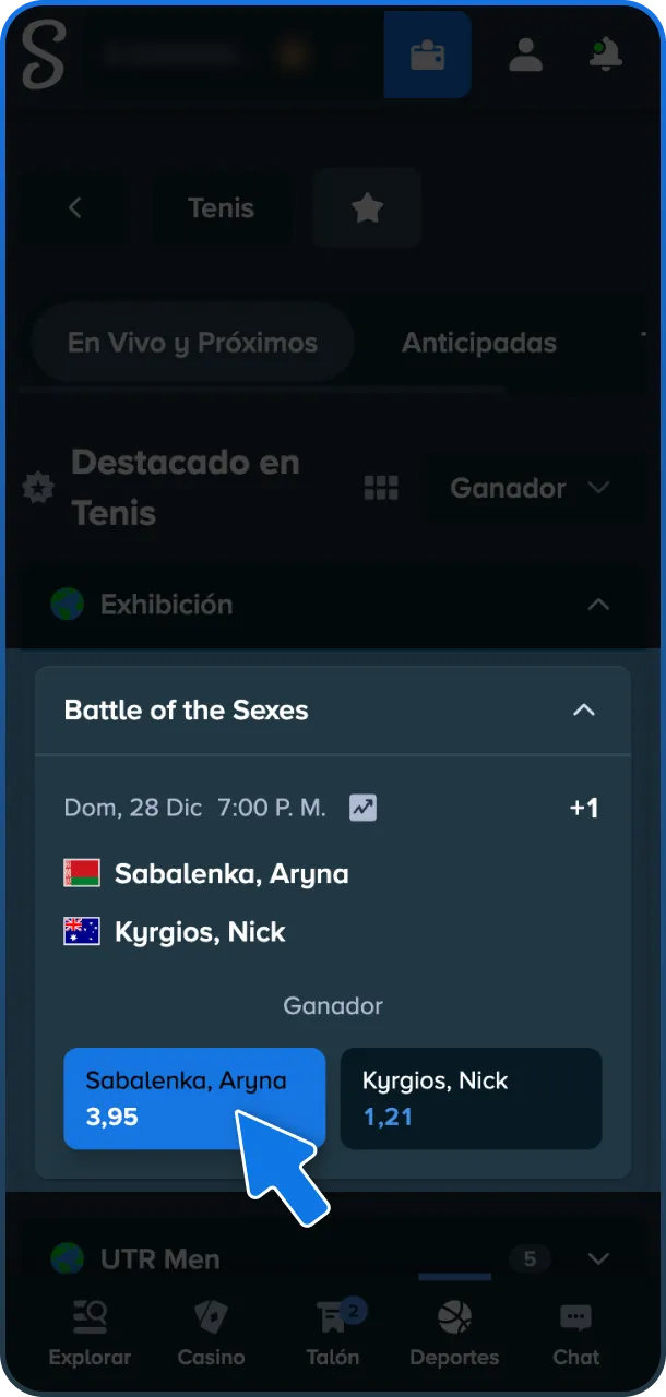 Obtén tus ganancias de tu apuesta ahora mismo en Stake.