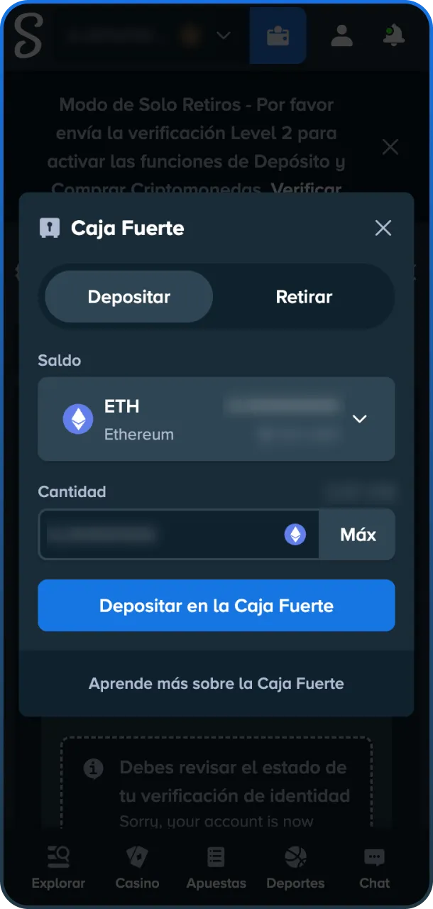 Deposita Fondos de forma segura y comienza a jugar Stake tragamonedas.