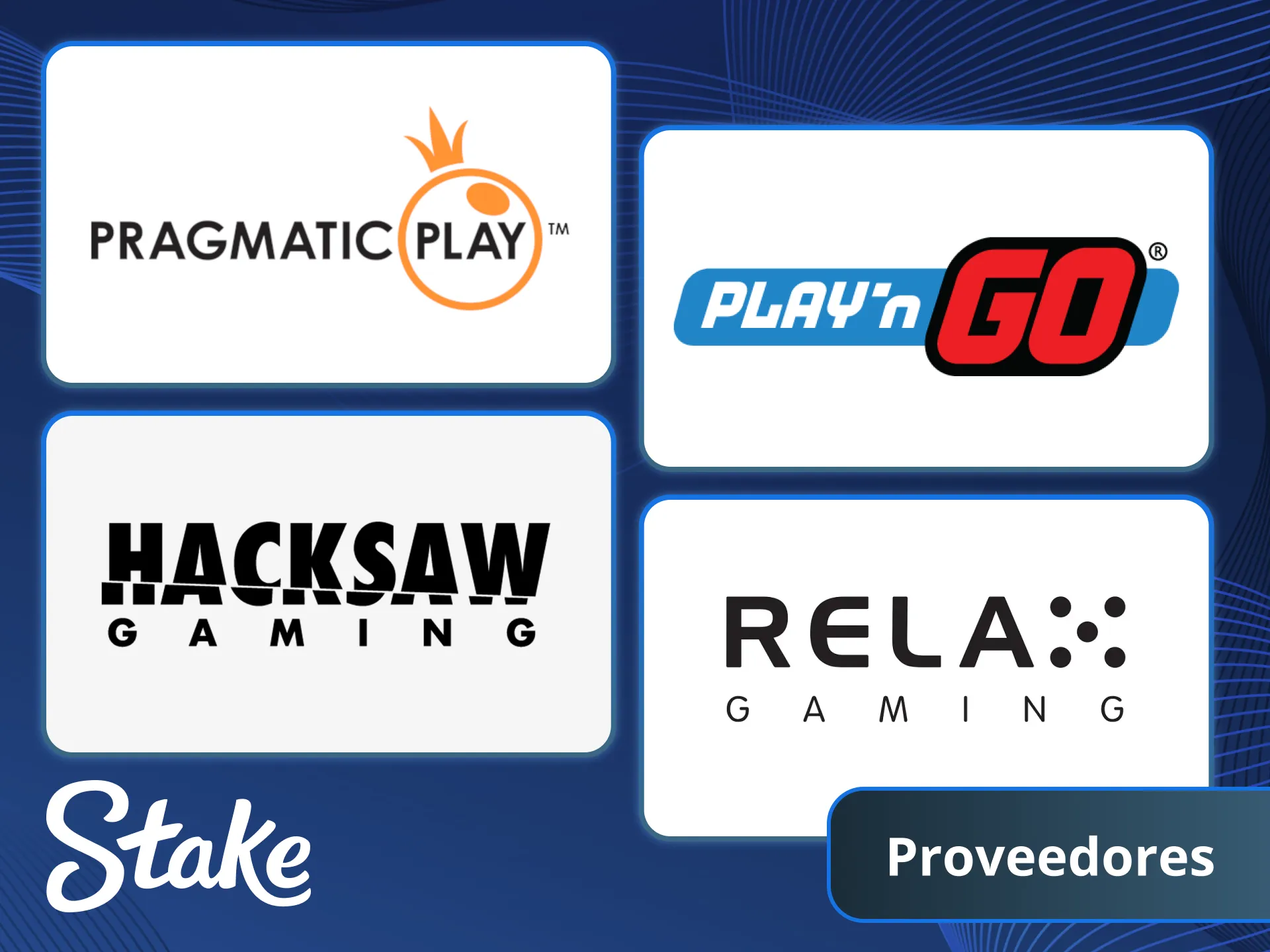 Conoce a los mejores proveedores de Slots en Stake para una diversión garantizada.