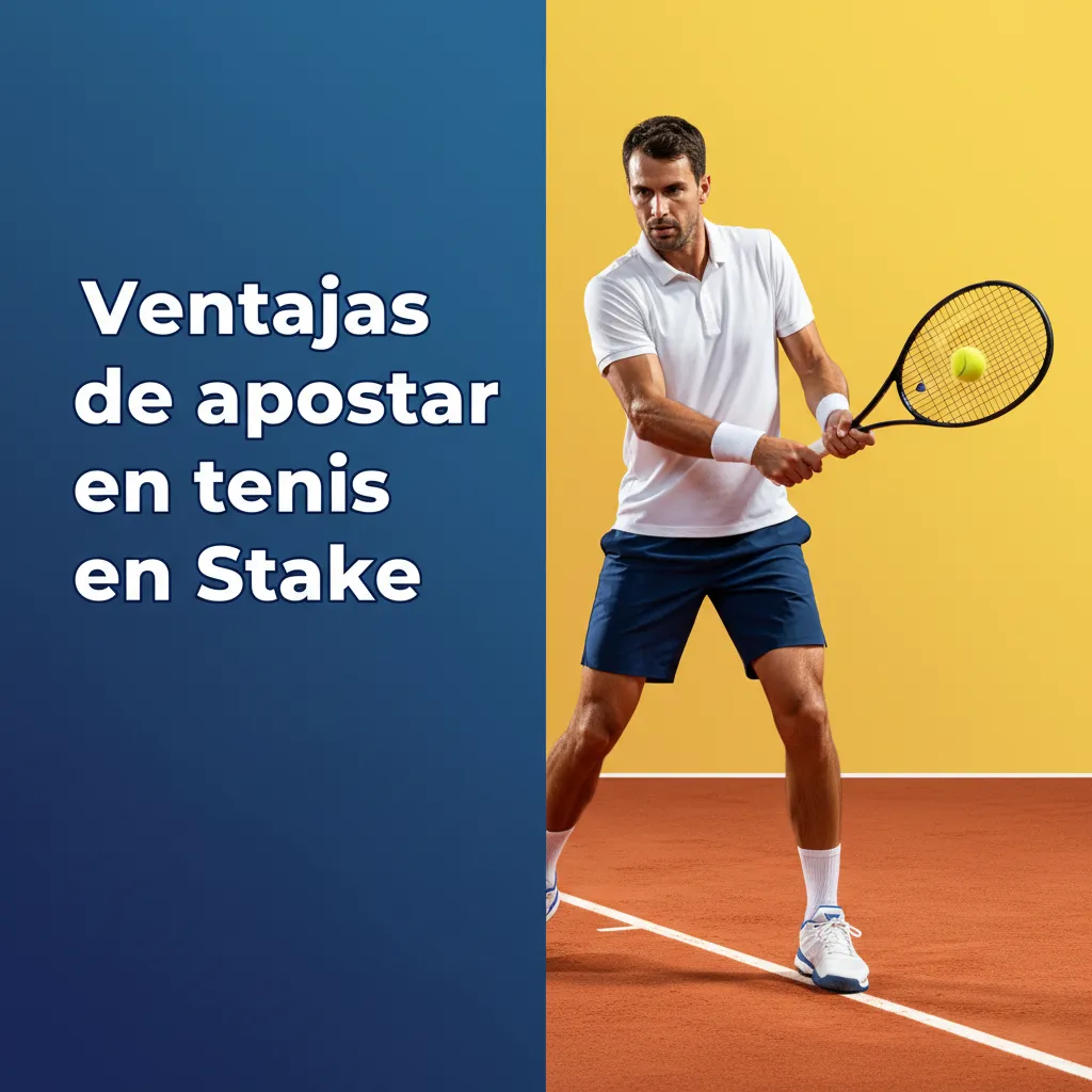 Gráfico de Stake: apuestas de tenis pre y en vivo, ATP/WTA y Grand Slams, cuotas competitivas, cash out y estadísticas.