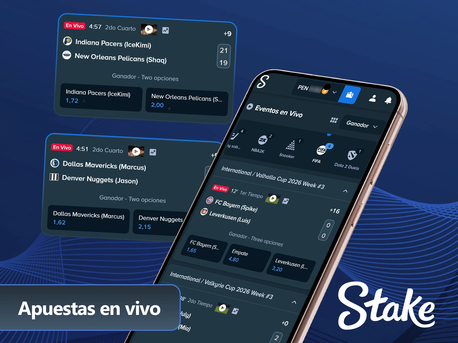 Apostá en tiempo real usando el sitio oficial Stake hoy mismo.