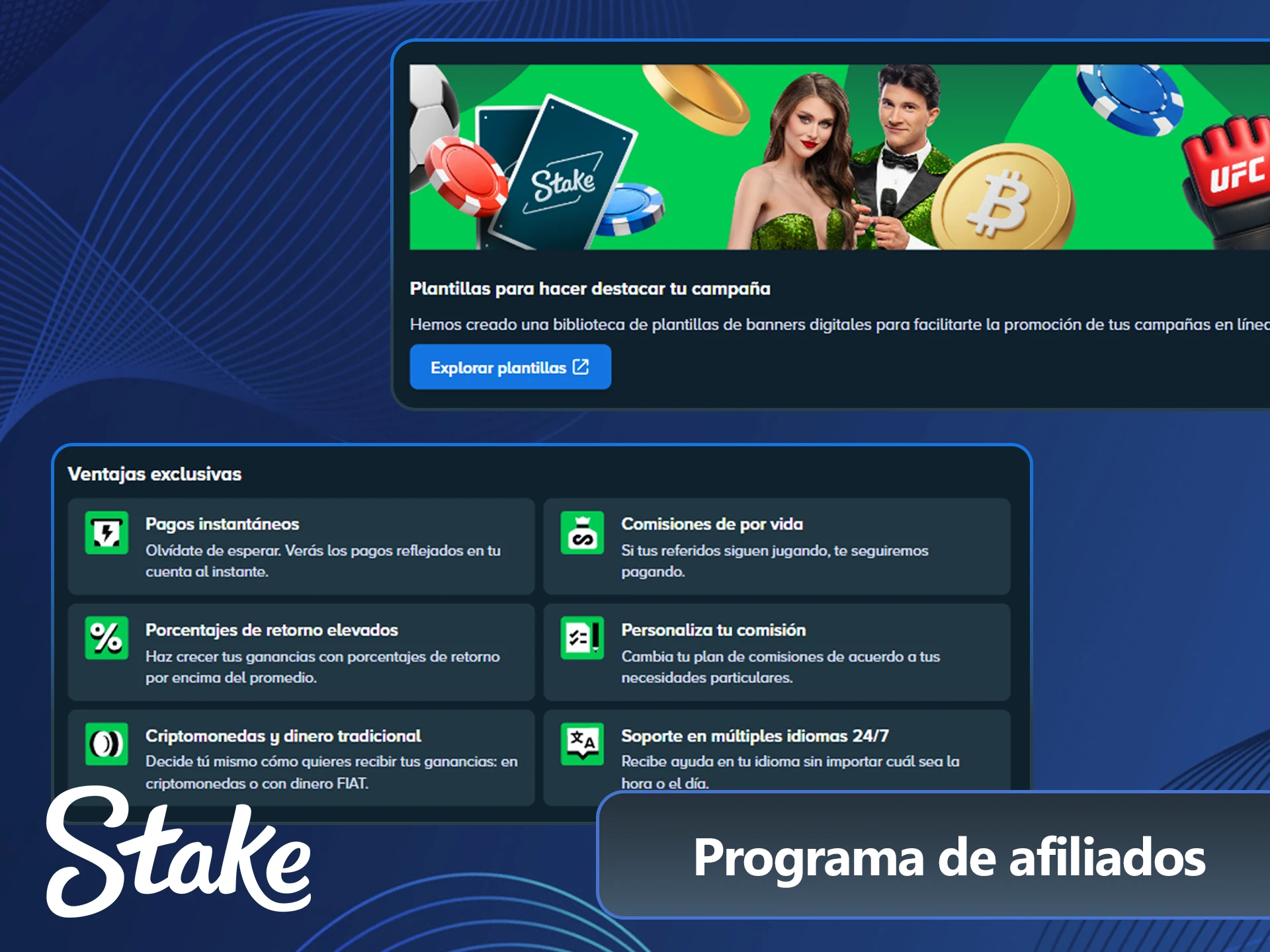 Ganar comisiones recomendando el sitio oficial Stake Perú es muy fácil.