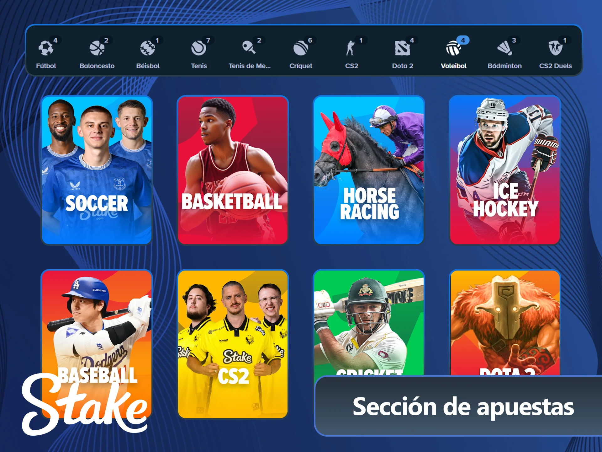 Hacé tus pronósticos deportivos en el sitio oficial Stake hoy mismo.